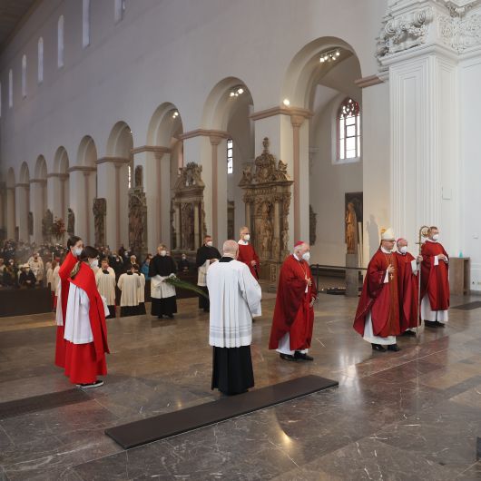 Bischof Dr. Franz Jung feierte am Sonntag, 10. April, in Würzburg die Palmsonntagsliturgie.