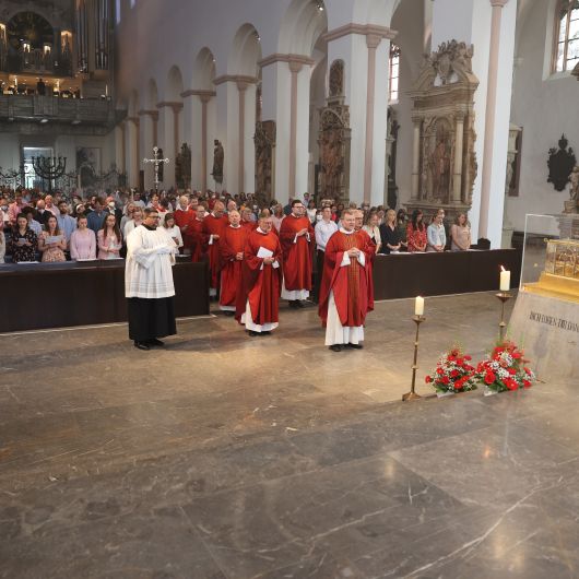 Im Auftrag von Bischof Dr. Franz Jung verlieh Generalvikar Dr. Jürgen Vorndran 35 Frauen und Männern am Freitag, 8. Juli, im Kiliansdom die Missio canonica.