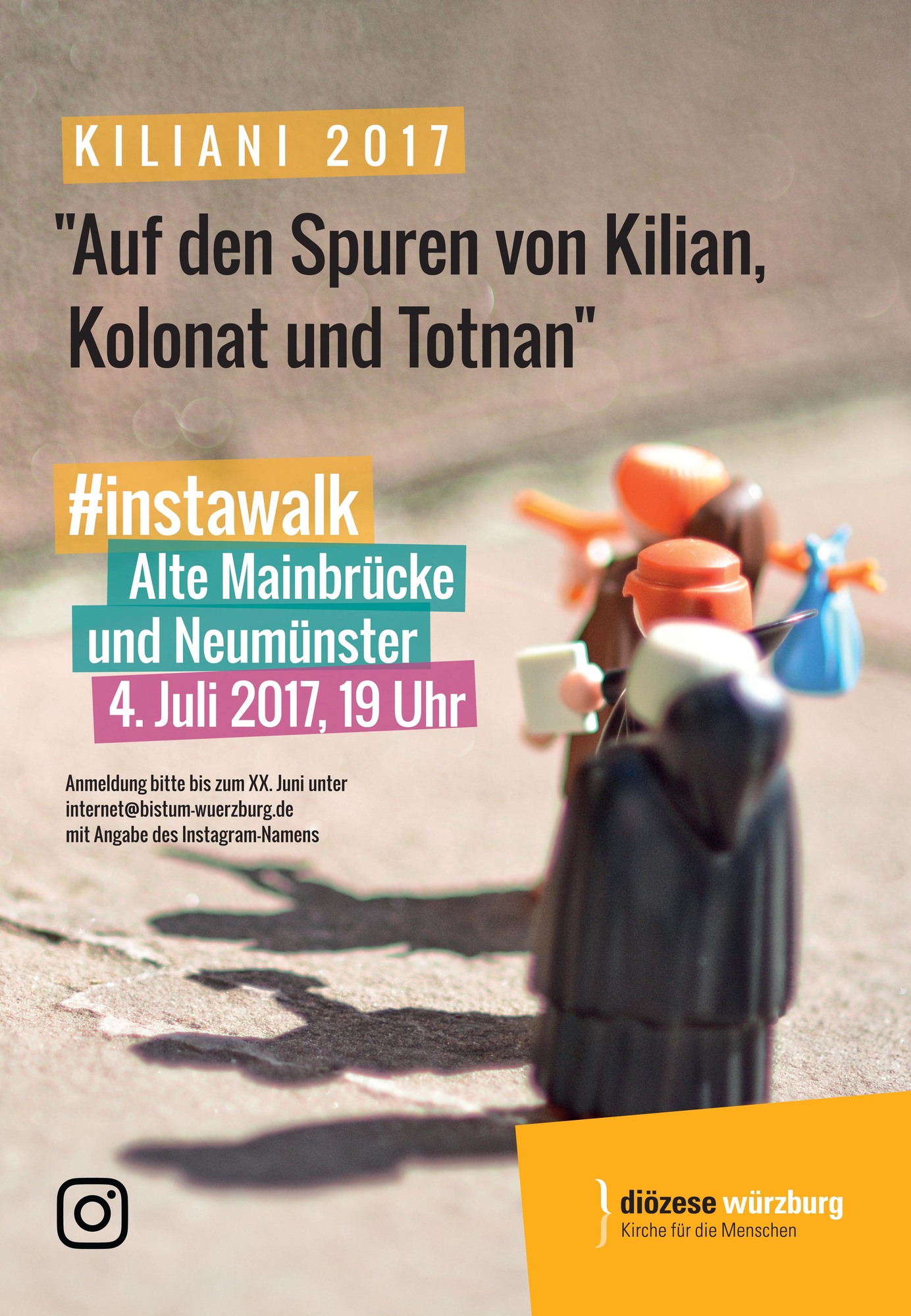 Frankenapostel auf dem Smartphone